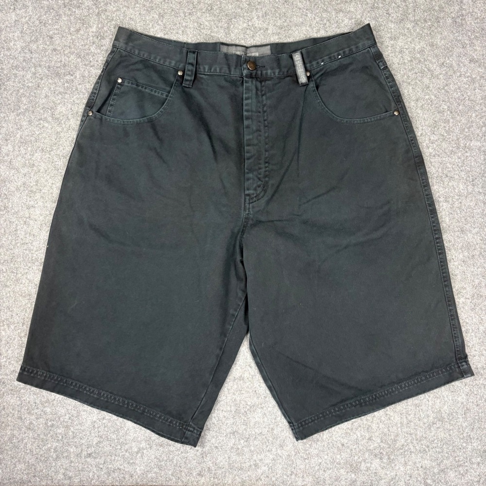 Jordan Brand Mens Black Denim Shorts Size 34 Relaxed Baggy Y2K Streetwear